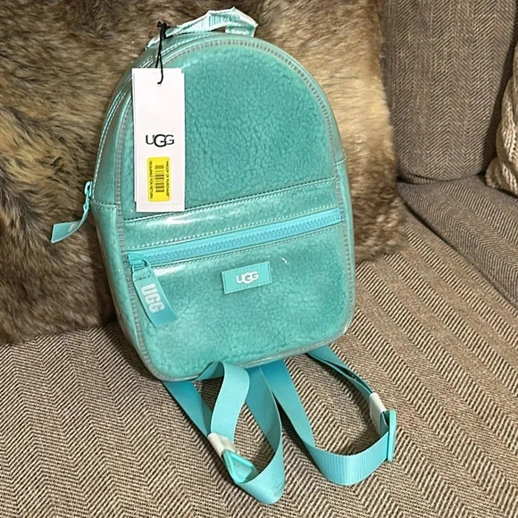 NWT Ugg Dannie II Mini Adjustable Backpack Clear Tide Pool Color - Picture 1 of 14